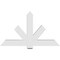 Ekena Millwork Kennewick Architectural Grade PVC Gable Bracket, 60"W x 35"H x 4"D x 6"F, 14/12 Pitch GBP060X35X0406KEN00 - alternate 2